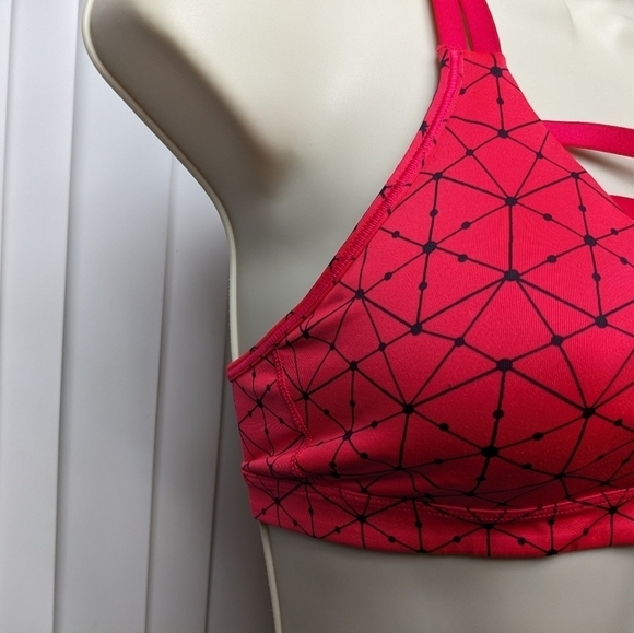 Victoria's Secret VSX Spider Web Pattern  Racerback Sport Bra Sz XS - Picture 3 of 5